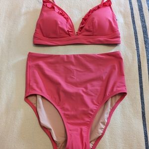 J Crew ruffle high waist bikini